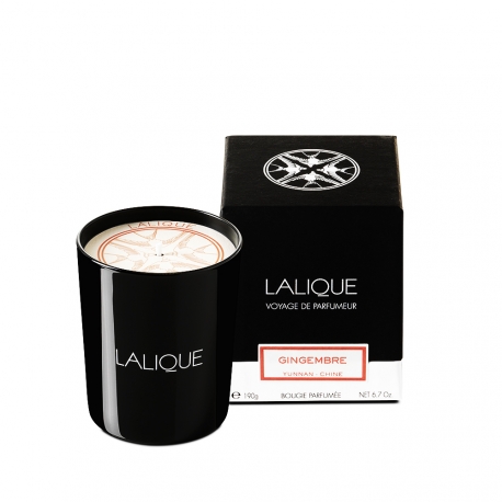 LALIQUE Bougie Parfumée - Gingembre, Yunnan (Chine) LALIQUE Bougie Parfumée - Gingembre, Yunnan (Chine)