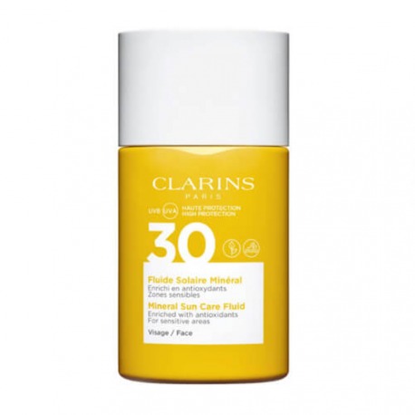CLARINS-Mineral Sun Fluid Face UVA/UVB 30 - Enriched with CLARINS-Mineral Sun Fluid Face UVA/UVB 30 - Enriched with