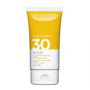 CLARINS Unsichtbares Sonnenöl-Gel für den Körper UVA/UVB 30 -
