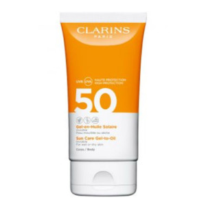 CLARINS Gel-Öl Sonnenpflege Körper UVA/UVB 50 3380810374391