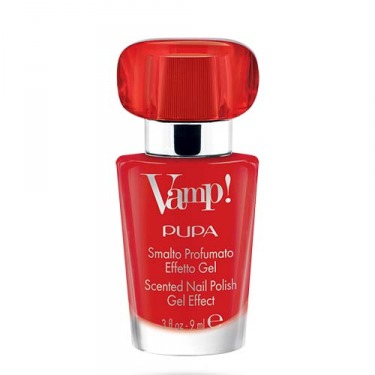 PUPA Vamp! Scented nail polish gel effect with red fragrance