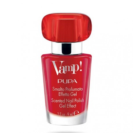 PUPA Vamp! Scented nail polish gel effect with red fragrance