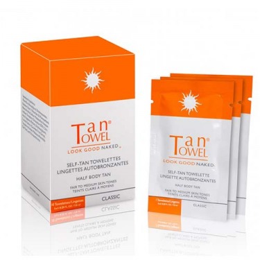 TAN TOWEL Classic Half-Body Self-Tanning Wipes