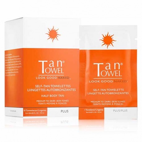 TAN TOWEL Half Body Plus Self-Tanning Wipes