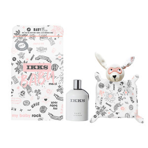 IKKS Parfum "My Baby Rock" Mädchen-Set - Kuscheltuch +