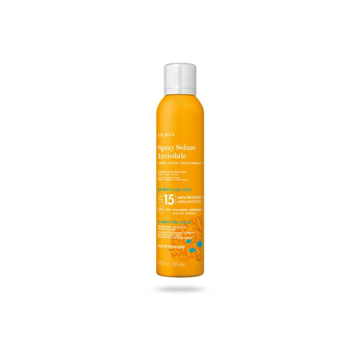 PUPA Unsichtbares Sonnenspray SPF15 - Körper, Haare und