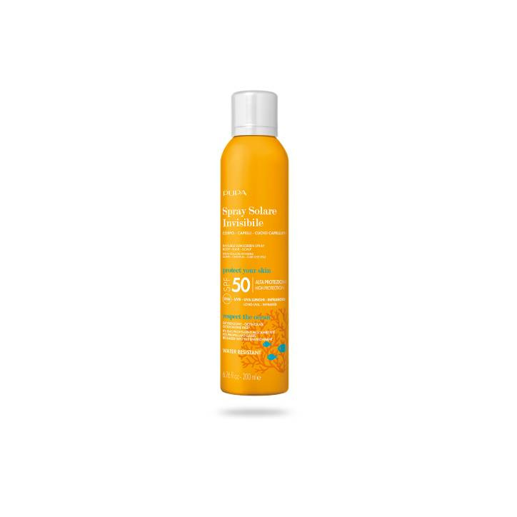 PUPA Unsichtbares Sonnenspray SPF50 - Körper, Haare und PUPA Unsichtbares Sonnenspray SPF50 - Körper, Haare und