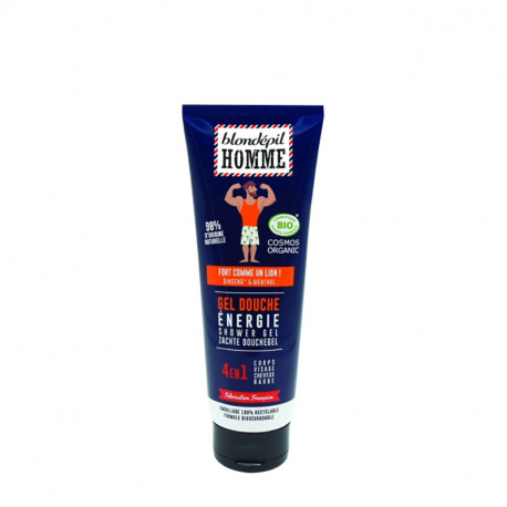 Blondépil Homme Energy Shower Gel 4 in 1 - 98% Natural