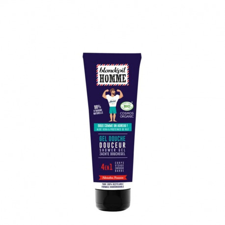 Blondépil Homme Duschgel Sanft 4 in 1 - 98% Natürlich