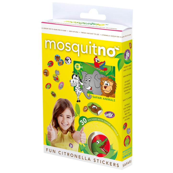 MosquitNo 30 Anti-Mücken Aufkleber "SAFARI" 8718164112805