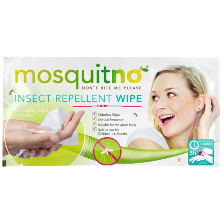 MosquitNo-Lingettes Anti-Moustiques/Insectes