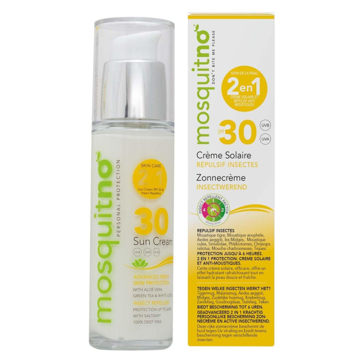 MosquitNo Sonnencreme SPF30 - 2 in 1 Sonnenschutz und
