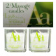 ABSOLUMENT PARFUMEUR Absolument Absinthe - 2 Bougies de Massage