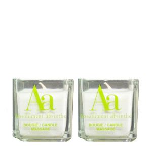 ABSOLUMENT PARFUMEUR Absolument Absinthe - 2 Bougies de Massage