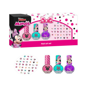 DISNEY Minnie Mouse Set - Nagellack + Aufkleber 8412428012596