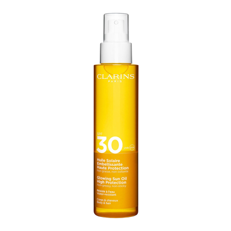 CLARINS Huile Solaire Embellissante Haute Protection Corps SPF30