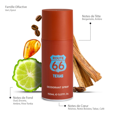 Texas - Déodorant Spray Route 66 Parfum