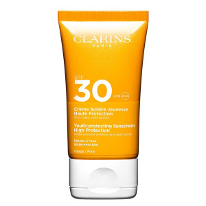 CLARINS Jugend-Sonnencreme hoher Schutz für das Gesicht SPF30