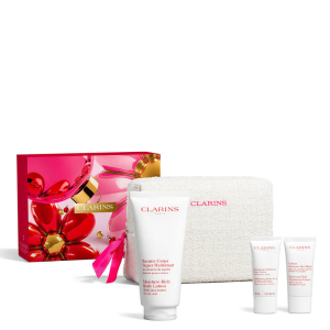 Körperpflege-Set Perfekte Hydration - 2 Produkte + Super Hydratisierender Körperbalsam CLARINS