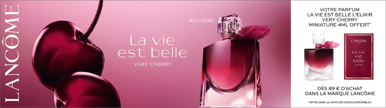 Nouveau parfum pour femme Lancôme La Vie est Belle L'Elixir Very Cherry